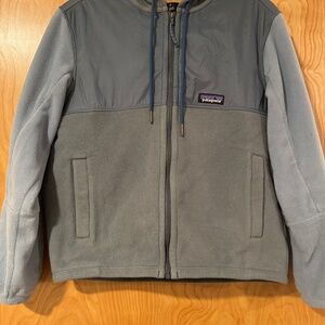 Patagonia Womens Microdini Green Zip Up Hoodie